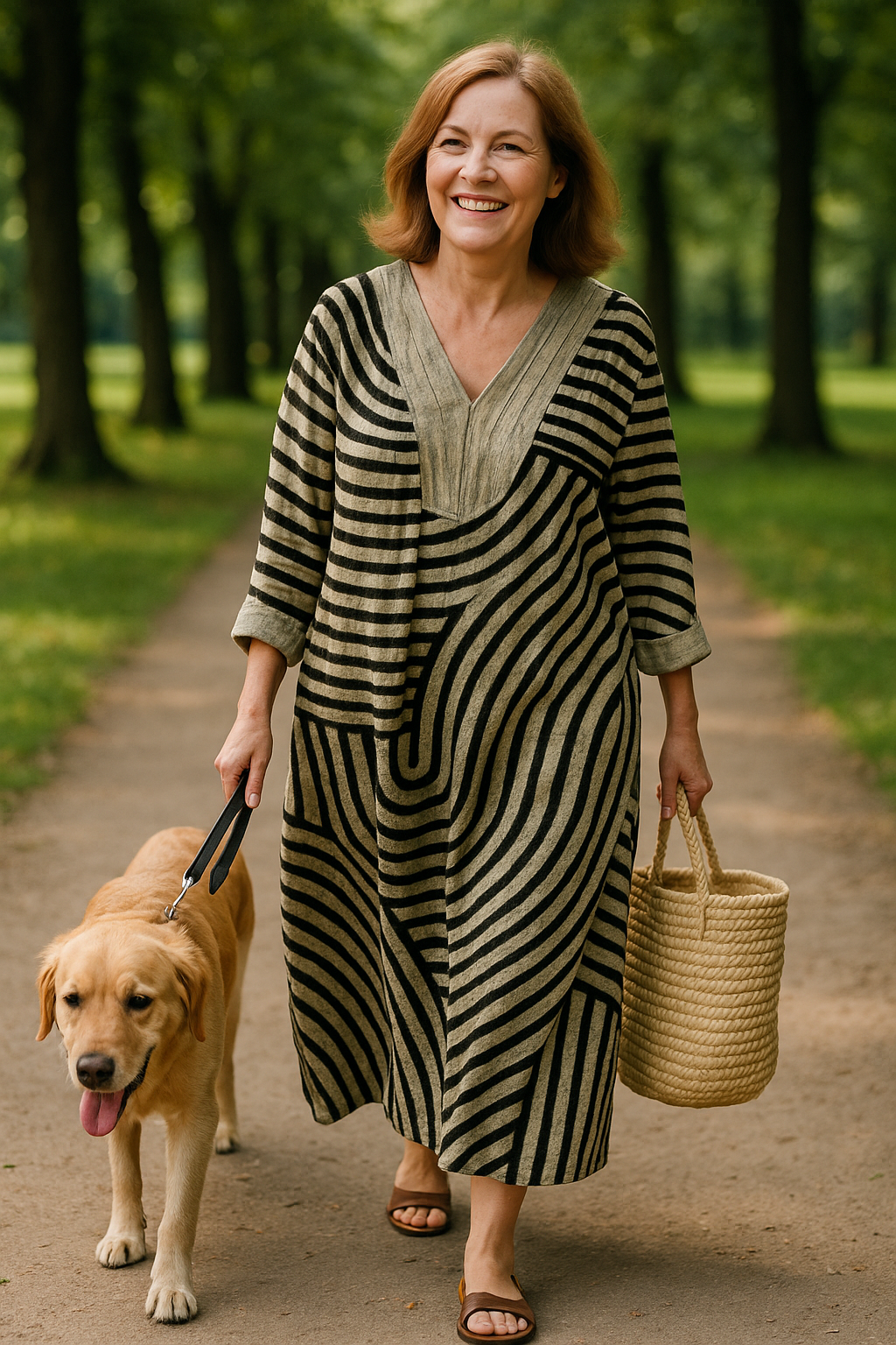 ABIGAIL | Elegantes geometrisches Kleid