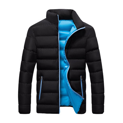 Finn™ - Blaue Winterjacke aus Baumwolle