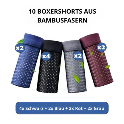 Bamboo™ - Boxershorts aus atmungsaktiven Fasern (5+5 FREE)