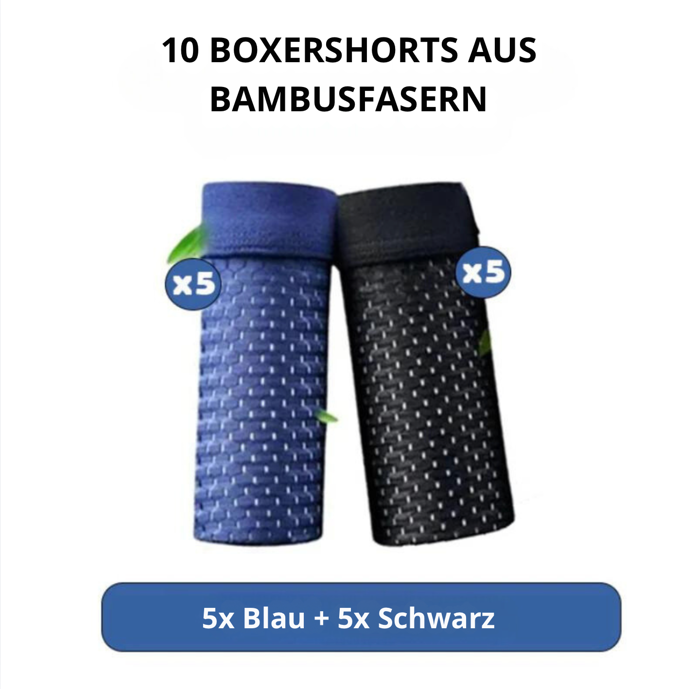 Bamboo™ - Boxershorts aus atmungsaktiven Fasern (5+5 FREE)