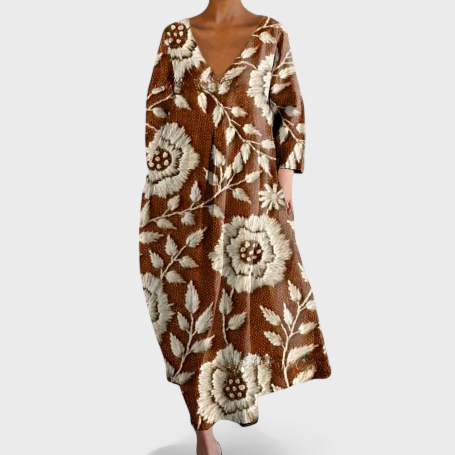 ANA – Kleid mit V-Ausschnitt